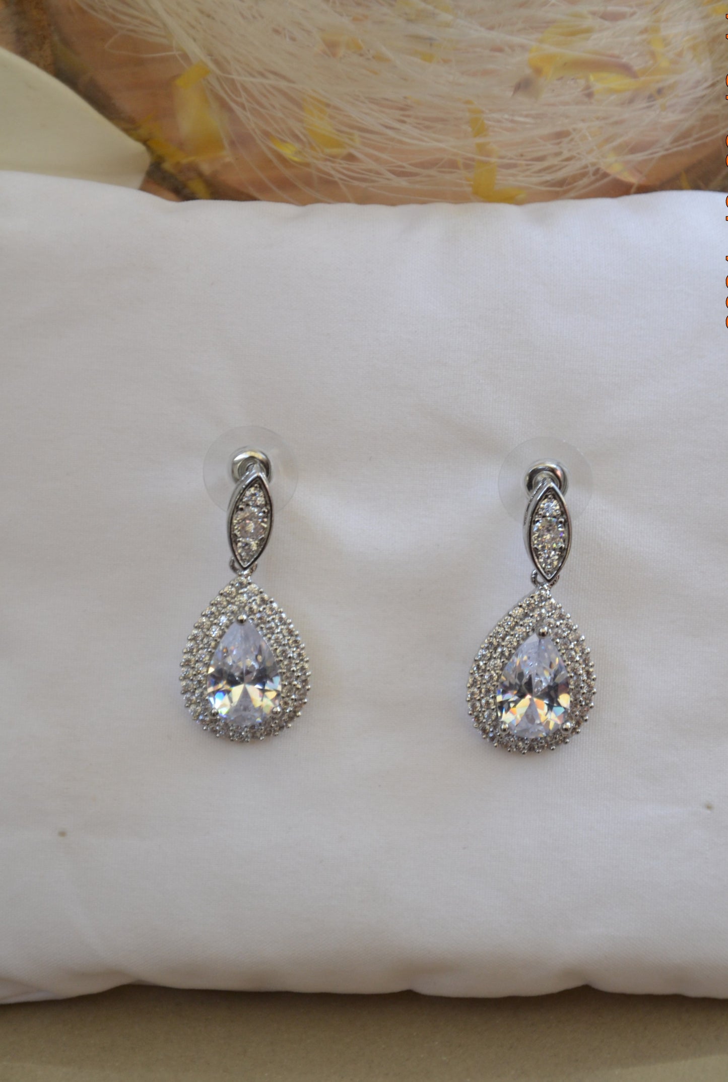 Radiant Teardrop Drop Earrings
