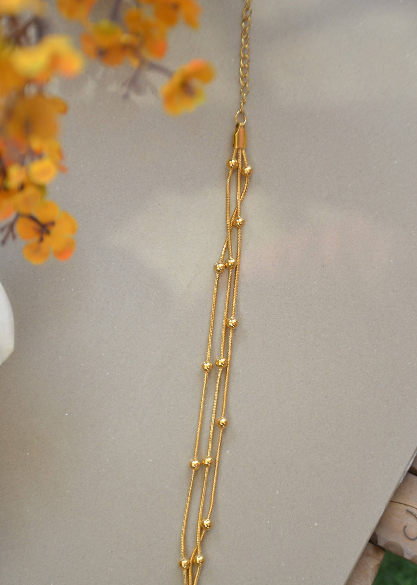 Elegant Beaded Layers Bracelet