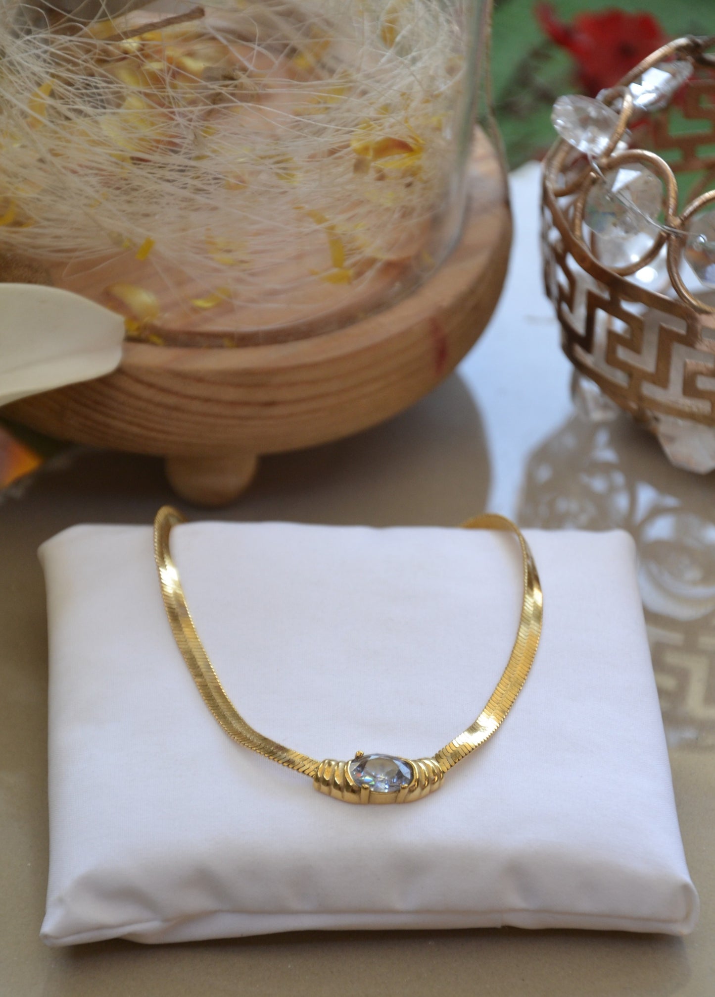 Golden Radiance Choker Necklace