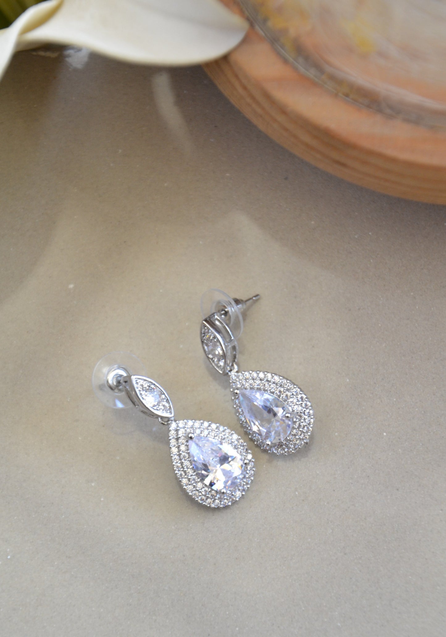 Radiant Teardrop Drop Earrings